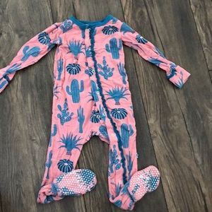 Kickee Pants cactus footed jammies 9-12 month